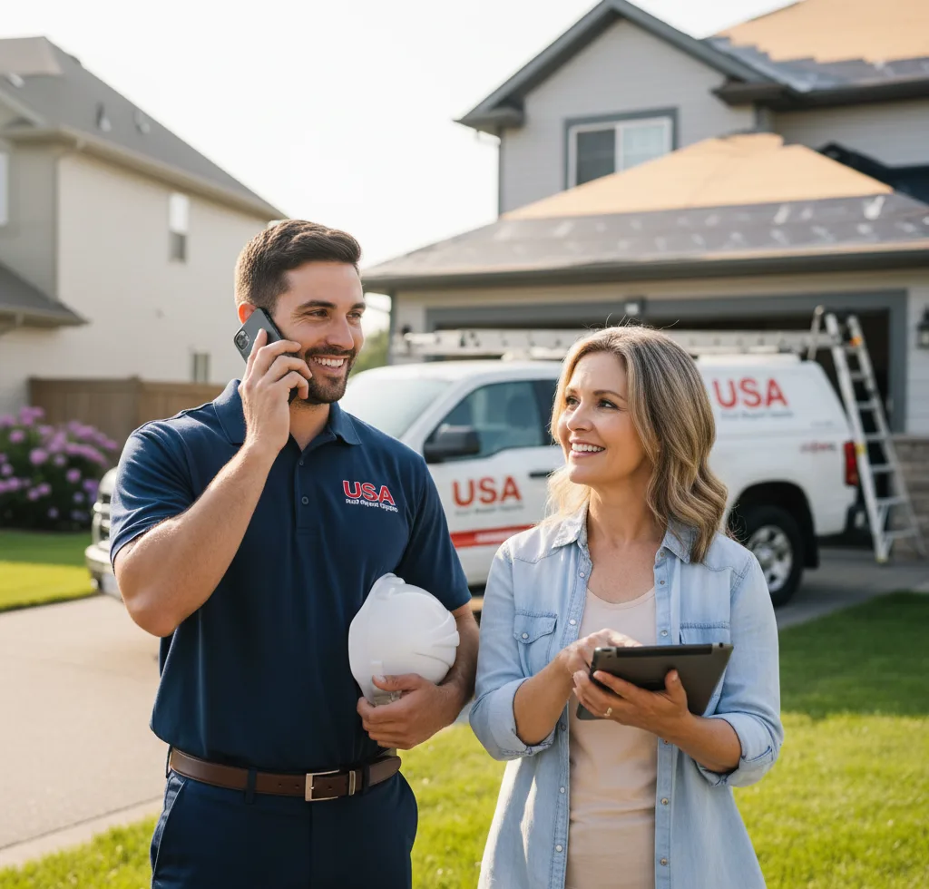 USA Roof Repair Experts customer support in Washburn